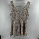 Lulus All of My Heart Skater Dress Lace V-neck Fit & Flare Mini Lined White XL Photo 5