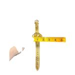 Collezio Gold Analog Watch With Rhinestone Bezel & Leather Strap Photo 3