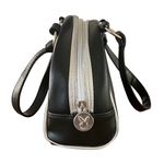 Playboy  Y2K Black Silver Mini Bowler Bag Purse McBling Vegan Leather Bunny Bling Photo 5