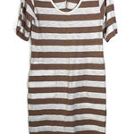 Pact Womens Short Sleeve Scoop Neck Organic Cotton Knee Length Dress Small Photo 0