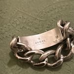 Gucci Tag Chain Enamel Arg 925 Ring Photo 4