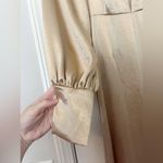 Free People  X Anthropologie Nadia Satin Jumpsuit Gold Photo 7