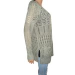 Hippie Rose  olive open front pointelle cardigan Photo 4