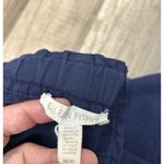 Eileen Fisher  Organic Cotton Capri Pants Medium Navy Pull On Wide Leg Casual Photo 3