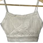 Abercrombie & Fitch White Crochet Knit Cotton Crop Top Cropped Tank Top Size XS Photo 1