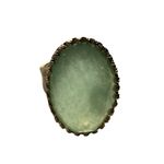 Stella & Dot  Retired Camilla Green Stone Gold Adjustable Ring Photo 9