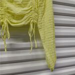 Sophie Rue Womens Top Small Yellow Peasant Cottagecore Coastal Cowgirl Cropped Photo 3