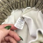 Zenana Faux Vegan Leather Snake Skin Shorts Green Womens Size Large L Photo 4