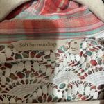 Soft Surroundings Top Womens Medium Multicolor Plaid Gauze Crinkle Blouse Photo 6