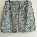 American Eagle Outfitters Stretch Floral Mini Skirt, Purple and Green, Size 4 Photo 12