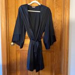 Thirdlove EUC  Black Satin Robe, One Size Photo 1