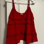 No Boundaries  Red Lace Top Photo 0
