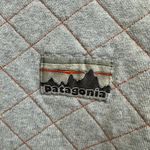 Patagonia Organic Cotton Quilted Gray Orange Crewneck Sweatshirt Size Medium Photo 2