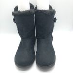 Airwalk  Womens Winter Boots Faux Suede Faux Fur Lined Toggle Button Black 10 Photo 1