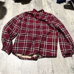 Wrangler Plaid navy Blue Red Women’s Wranglers Sherpa lining Coat Jacket Pockets vintage Photo 2