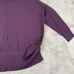 Adrianna Papell NWOT Layered Hem Pullover Top Knit Sweater Purple Plum M Photo 8