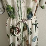 New Alemais Sea Life Print Maxi Dress White Size 4 Photo 12