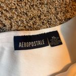 Aeropostale One Shoulder Tank Top White Sleeveless Graphic Tee Y2K Varsity XL Photo 4