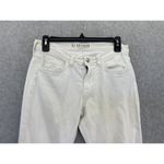 J Brand Women's White Jeans Size 27 Gigi Cropped Flared Denim Pants Cut 7636 Photo 7