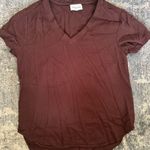 Bella Dahl  V-Neck Short Sleeve Tee Coffee Bean Photo 3