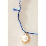Free People  Ariana Ost Sunlight Choker in Blue NWT Sun Charm Bohemian Dainty Photo 4