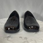 Easy Street  Womens Brown Crocodile Flex Stitch Comfort Loafer Wedge Flats 10 W Photo 3