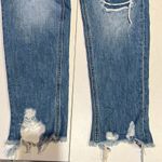 Kancan women’s high rise fray distressed jeans size 9/28 Blue Photo 4