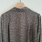 Chelsea Theodore Leopard Print Button Front Collar Shirt Medium Photo 9