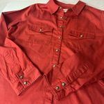 Shyanne  Women’s Solid Long Sleeve Button Down Stretch Riding Shirt Size Large Photo 7