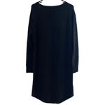 French Connection ‎ Black Long Sleeve Sweater Dress Size S Gold Zippers Photo 4