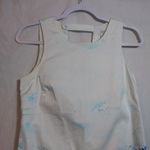 Crown & Ivy  Beach Scene Vacation Dress - Blue and Green Sleeveless Size 6 Photo 1