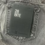 Alexander Wang  bite fitted high rise grey aged wash jean shorts size 28 Photo 1