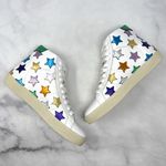 Saint Laurent NEW Star Leather Court Classic SL06 Metallic High Top Sneaker 37 Photo 4