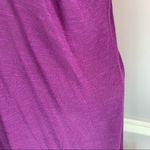 Full Tilt bright purple dolman sleeve deep V neck top with lace trim Photo 8
