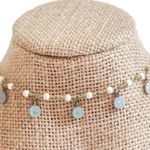 Beaded by Meg Blue Coin Dangle Choker Photo 0