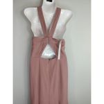 Azazie  Rosette Halter Neck‎ For Flare Maxi Dress Women's A0 Wedding Prom Photo 8