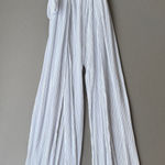 Lucy in the Sky sz XS White boho wide leg pants with slits NWOT Photo 0