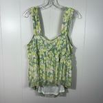 Torrid Green Babydoll Cut Floral Mesh Material Wide Strap Plus Size Tank NWT 0X Photo 7