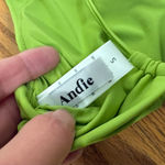 ANDIE  Bikini Set Elwood Top High Rise Bottom Avocado Green size S NWOT Photo 5
