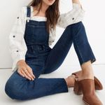 Madewell Women Skinny Eco Edition Raw Hem Denim Overalls S Photo 0
