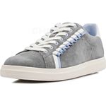 Tory Burch Howell Court Suede Ruffle Sneakers Gray Blue 8 Photo 0