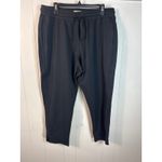 Pact  Women's Stretch French Terry Tulip Hem Pant In Black. Size XL NWOT Photo 2