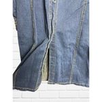 Vintage Lemons‎ Women's Medium Dress Denim Button Up Stretch Blue Photo 1