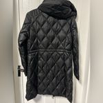 Michael Kors  petite quilted Hooded Black Packable Puffer Coat jacket size small Photo 2