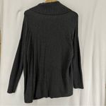 Croft & Barrow  Cowl Neck Long Sleeve Buckle Sweater Women’s Small Grey Photo 7
