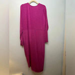 BooHoo Pink Dress Size 24 Pink Shimmer Plus Curvy Photo 9
