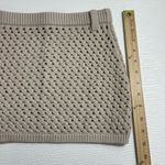 NEW SER.O.YA Open Knit Crochet Mini Skirt Size SMALL Belt Loops Neutral Beige Tan Photo 5