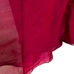 La Femme  Strapless Prom Formal Dress Gown Cranberry Size 6 NWT Photo 6