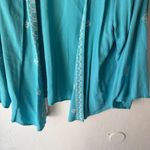 Ariat  Misty‎ Kimono Maui Blue Open Front Embroidered Cardigan S/P NWT Photo 2