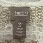 Chico's Guilded Waves Ballari Fringe Vest Metallic Size 3 / XL Festival Boho NWT Photo 2